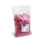 Gumičky průměr 8 cm/šíře 4 mm/1 kg - červené