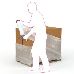 Fixační fólie ruční 50/23 µm, transparentní 2,10 kg - dutinka 680 g