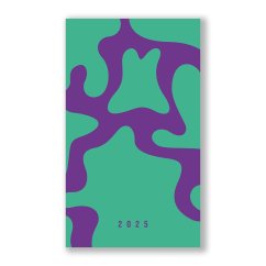 Diář týdenní - Green Violet 2025, 10 × 17 cm
