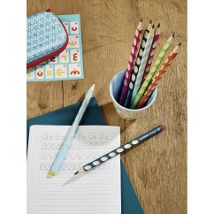 Ergonomická grafitová tužka pro praváky - STABILO EASYgraph zelená - 322/04-HB - Stupeň tvrdosti HB