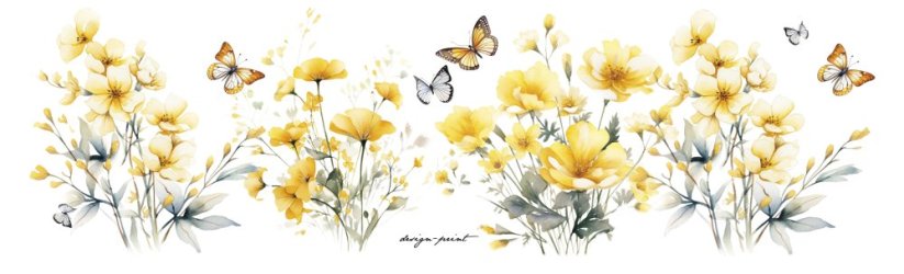 Hrnek - Žluté květy