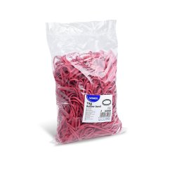 Gumičky průměr 8 cm/šíře 4 mm/1 kg - červené